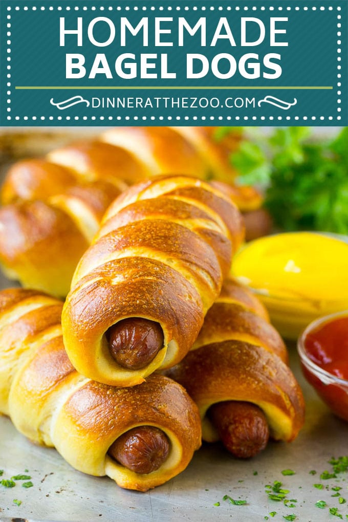 Bagel Dogs Recipe | Hot Dogs #bagel #hotdogs #dinner #lunch #uzhal