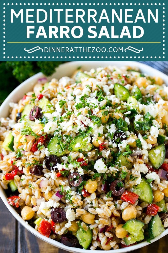 Farro Salad Recipe | Healthy Salad #salad #healthy #cleaneating #farro #dinner #uzhal
