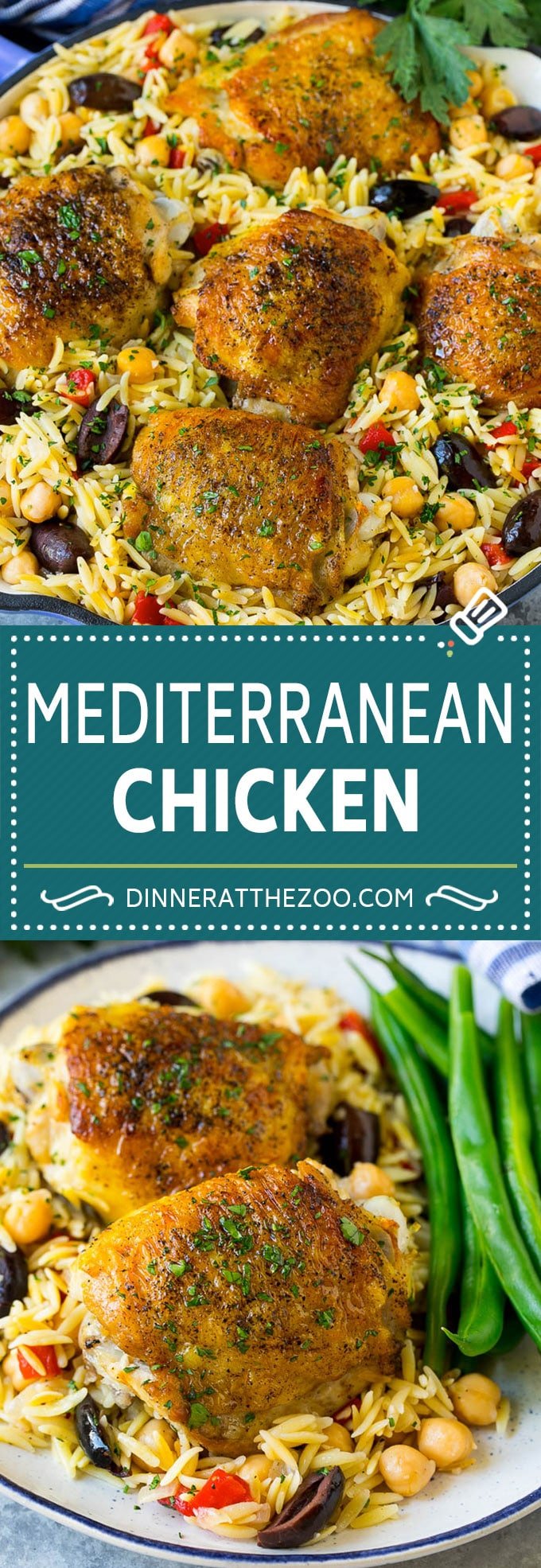 Mediterranean Chicken Recipe | One Pot Chicken #chicken #pasta #healthy #onepot #dinner #uzhal