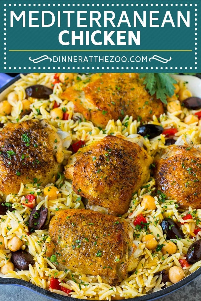 Mediterranean Chicken Recipe | One Pot Chicken #chicken #pasta #healthy #onepot #dinner #uzhal