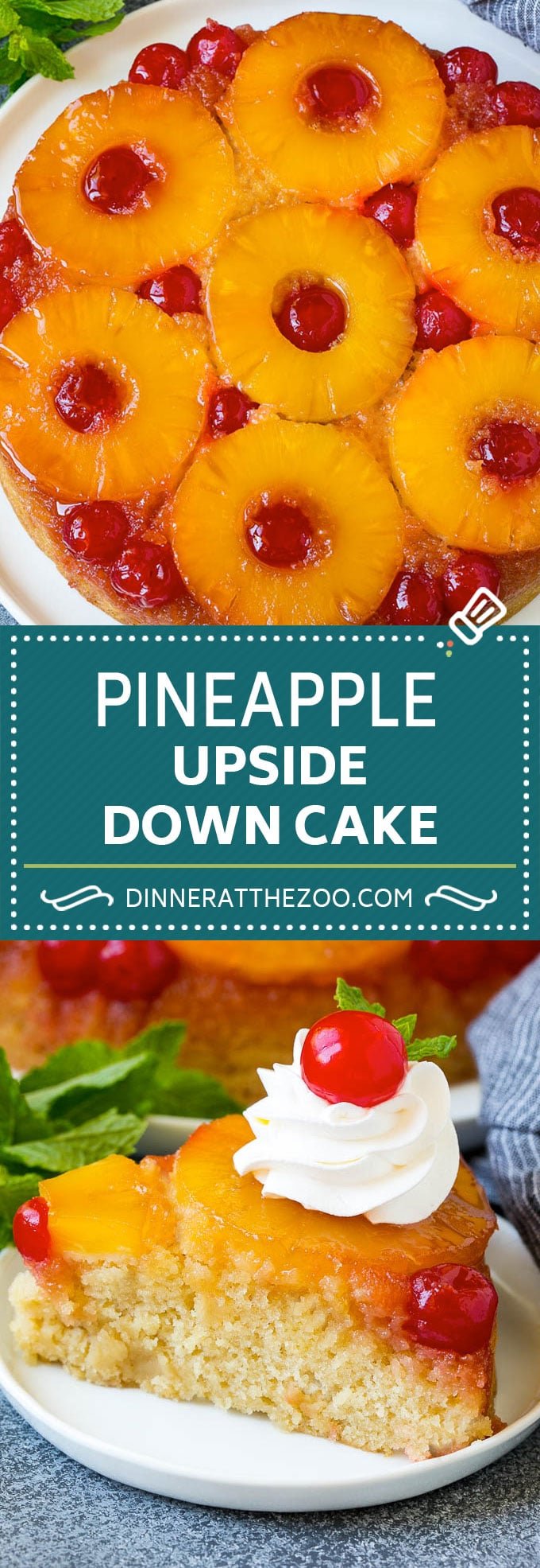 Pineapple Upside Down Cake | Pineapple Cake #cake #pineapple #dessert #cherries #uzhal