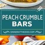 Peach Crumble Bars | Peach Bars | Peach Dessert #peaches #dessert #sweets #baking #uzhal