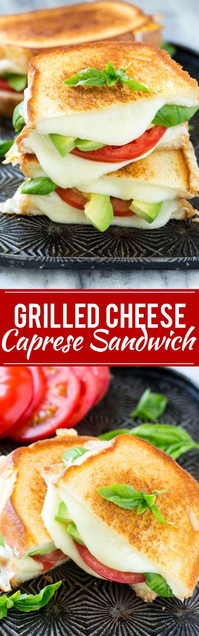 Caprese Sandwich | Grilled Cheese Sandwich Recipe #sandwich #caprese #cheese #grilledcheese #lunch #dinner #uzhal #avocado