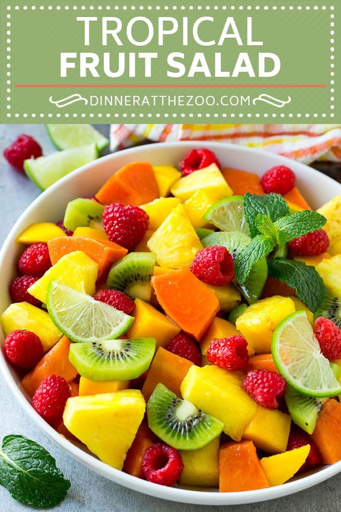 Tropical Fruit Salad Recipe | Easy Fruit Salad | Best Fruit Salad #fruit #salad #uzhal #healthy