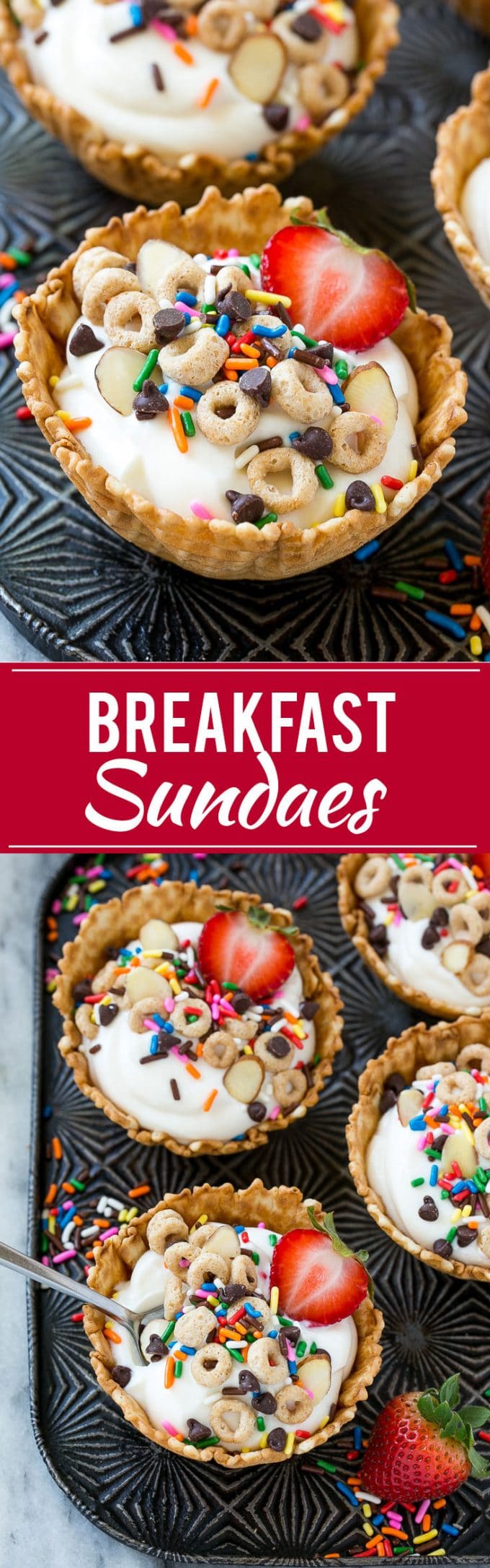 Breakfast Sundaes | Kids Breakfast Idea #breakfast #yogurt #cereal #banana #uzhal