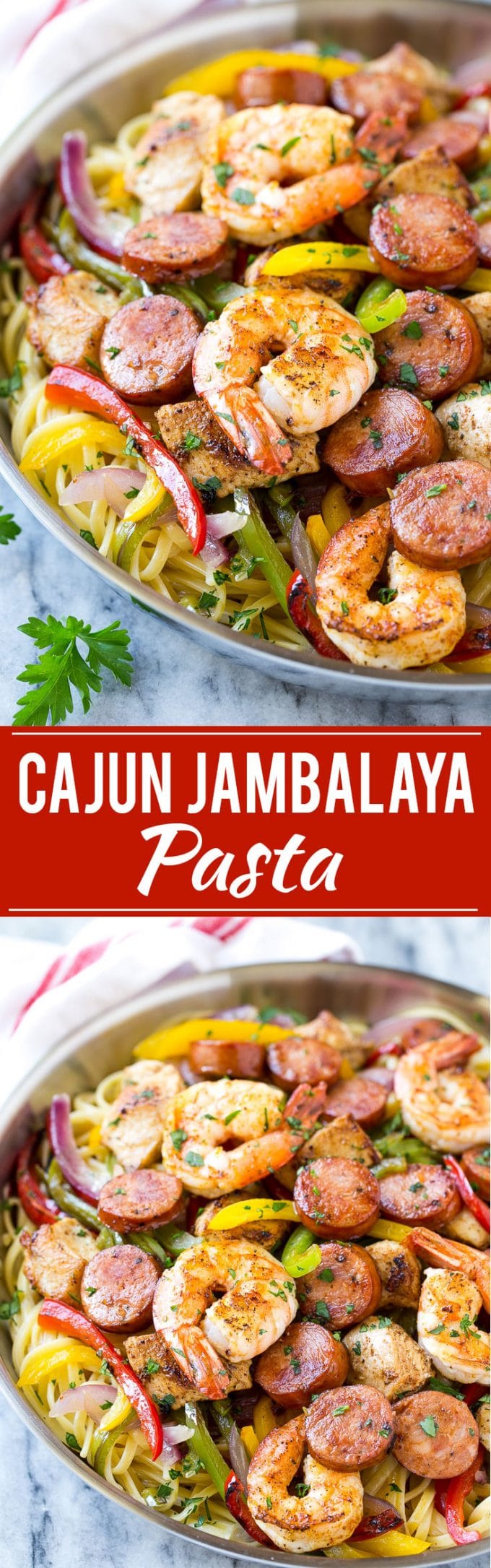 Jambalaya Pasta Recipe | Shrimp Pasta | Sausage Pasta #pasta #sausage #shrimp #cajun #dinner #uzhal