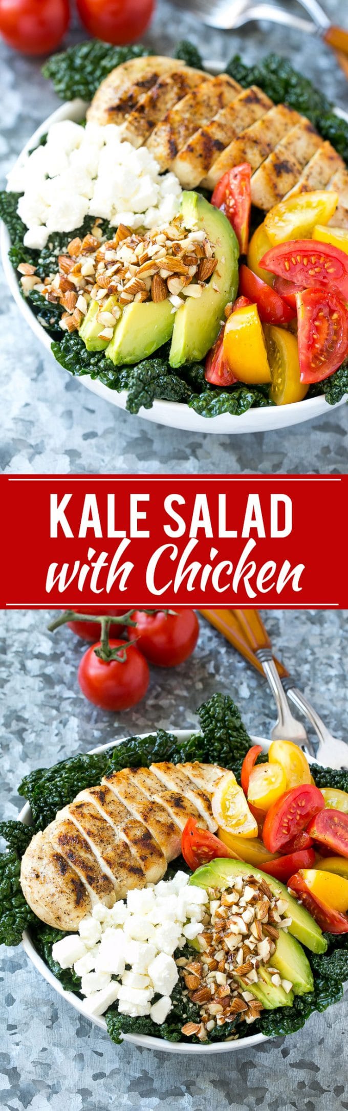 Tuscan Kale Salad Recipe | Kale Salad | Grilled Chicken Salad | Healthy Salad Recipe #kale #salad #chicken #healthy #cleaneating #uzhal