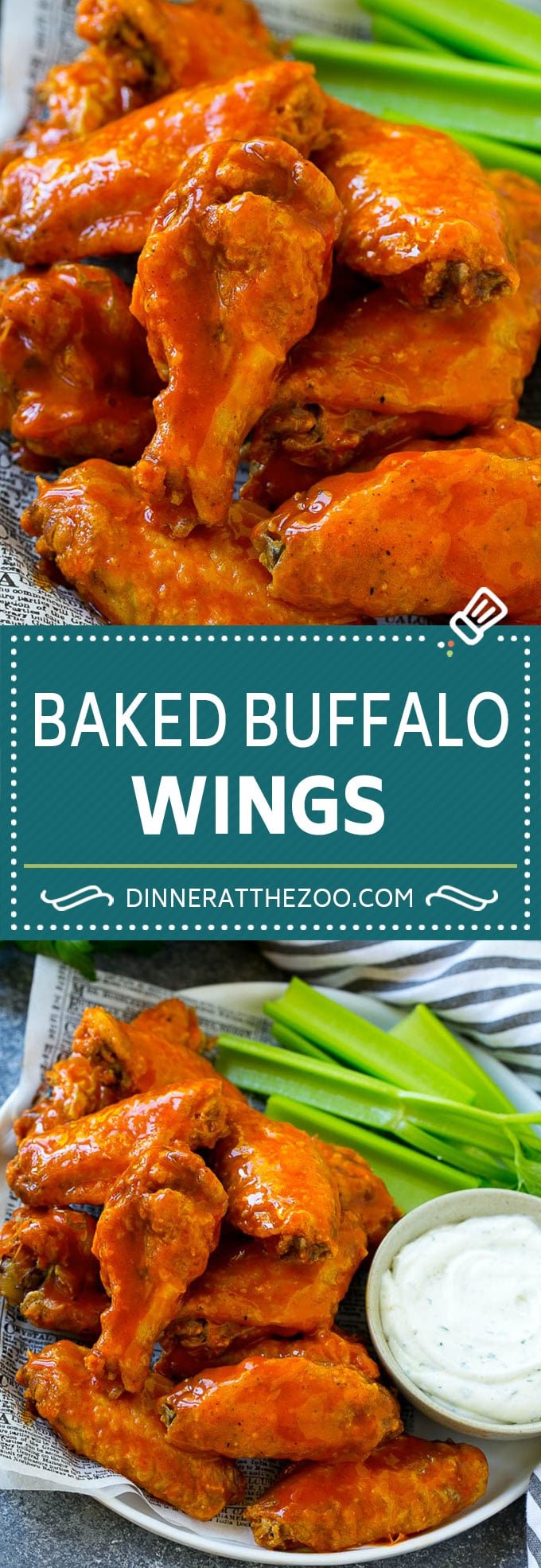 Baked Buffalo Wings Recipe | Buffalo Chicken Wings | Crispy Baked Chicken Wings #chicken #chickenwings #buffalochicken #appetizer #uzhal