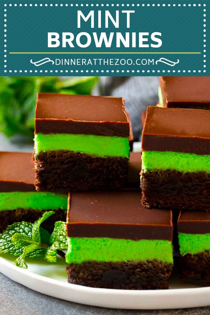 Mint Brownies Recipe | Layered Brownies | Frosted Brownies #brownies #chocolate #frosting #mint #dessert #uzhal