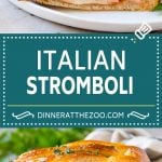 Stromboli Recipe | Italian Stromboli #pepperoni #cheese #ham #dinner #uzhal