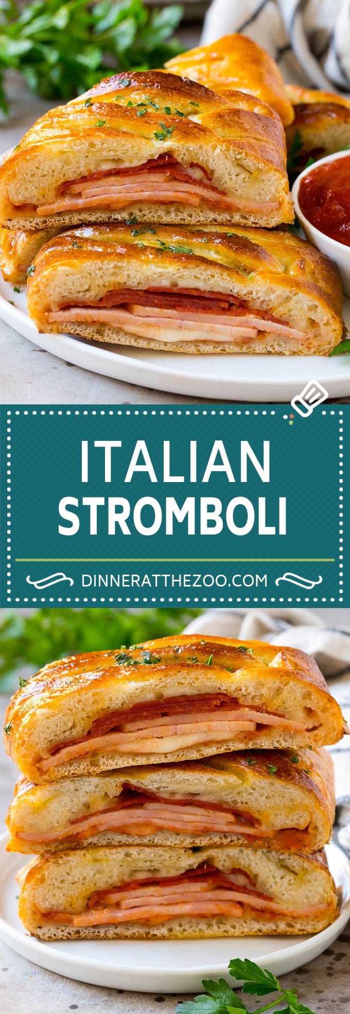 Stromboli Recipe | Italian Stromboli #pepperoni #cheese #ham #dinner #uzhal