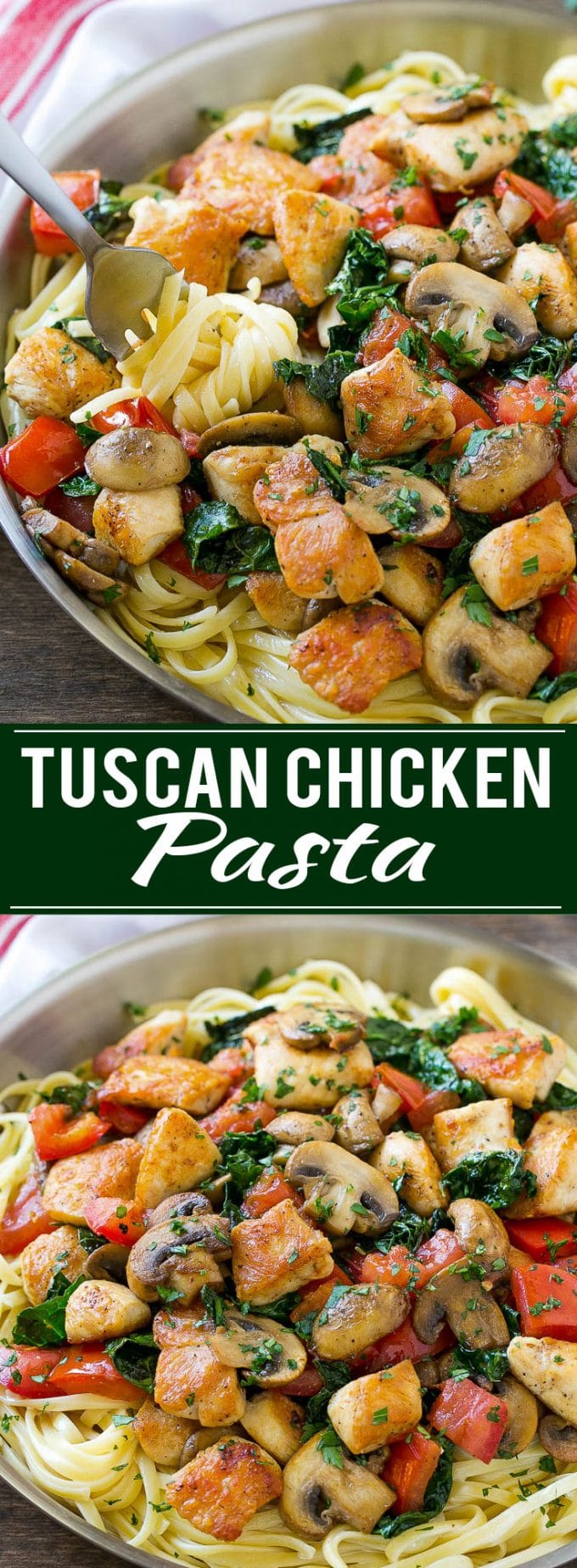 Tuscan Chicken Pasta Recipe | Creamy Chicken Pasta | Pasta Recipe | Easy Dinner Recipe #pasta #dinner #chicken #kale #uzhal