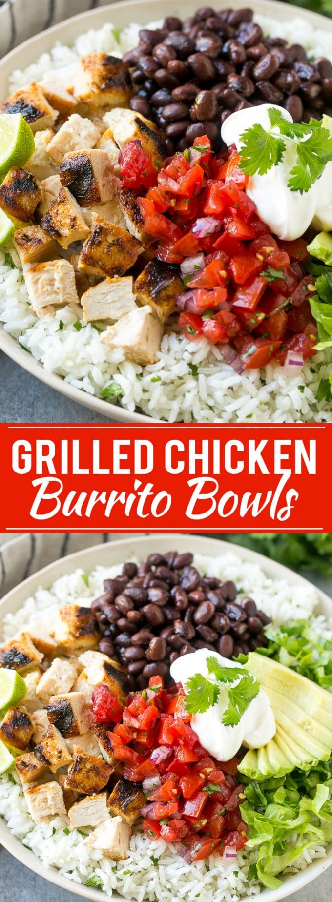Chicken Burrito Bowls Recipe | Grilled Chicken Recipe | Burrito Bowl | Mexican Chicken #burrito #mexicanfood #rice #beans #chicken #dinner #uzhal #mealprep