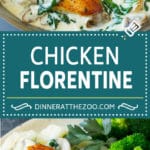 Chicken Florentine Recipe | Spinach Chicken | Mushroom Chicken #chicken #spinach #mushrooms #lowcarb #keto #dinner #uzhal