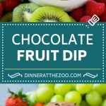 Chocolate Fruit Dip Recipe | Chocolate Dip | Dessert Dip #chocolate #dip #fruit #dessert #glutenfree #uzhal