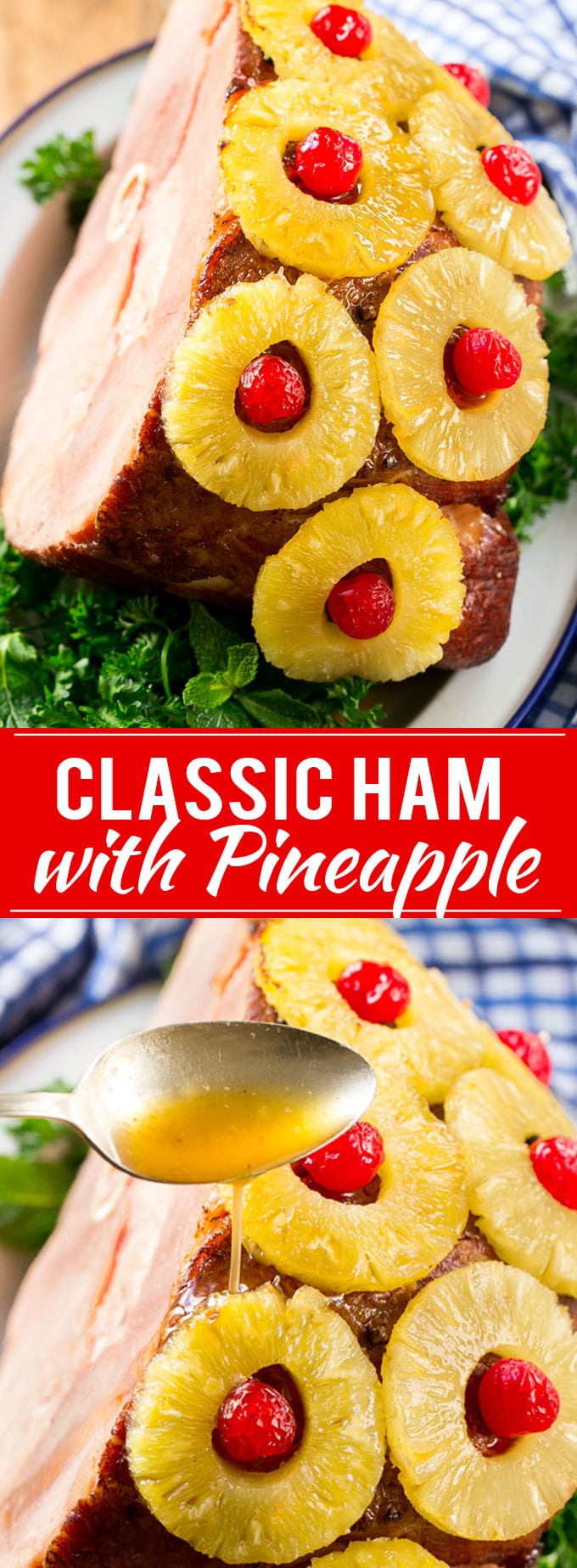 Ham with Pineapple and Cherries Recipe | Easter Ham | Christmas Ham | Holiday Ham | Pineapple Ham Recipe #ham #easter #christmas #thanksgiving #pineapple #dinner #uzhal