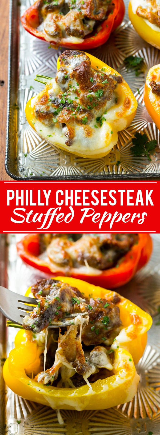 Philly Cheesesteak Stuffed Peppers Recipe | Easy Stuffed Peppers | Low Carb Stuffed Peppers #peppers #steak #cheese #mushrooms #lowcarb #keto #dinner #uzhal