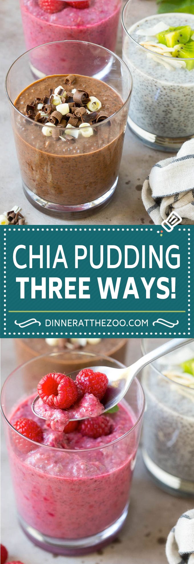 Chia Pudding Recipe | Chocolate Chia Pudding | Coconut Chia Pudding | Raspberry Chia Pudding #chia #pudding #breakfast #dessert #vegan #glutenfree #dairyfree #uzhal