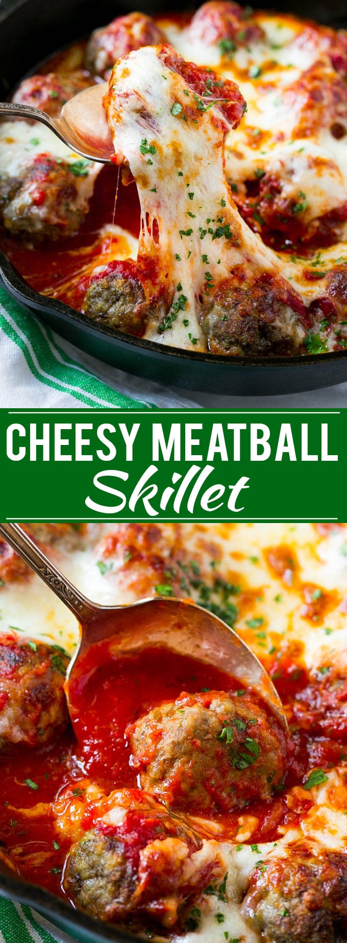 Cheesy Meatball Bake Recipe | Meatball Skillet | Italian Meatballs | Baked Meatball Recipe #meatballs #beef #cheese #dinner #uzhal