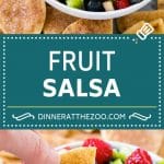 Fruit Salsa Recipe | Dessert Salsa | Cinnamon Sugar Chips | Fruit Recipe #fruit #kiwi #blueberry #strawberry #dip #salsa #uzhal #dessert #snack