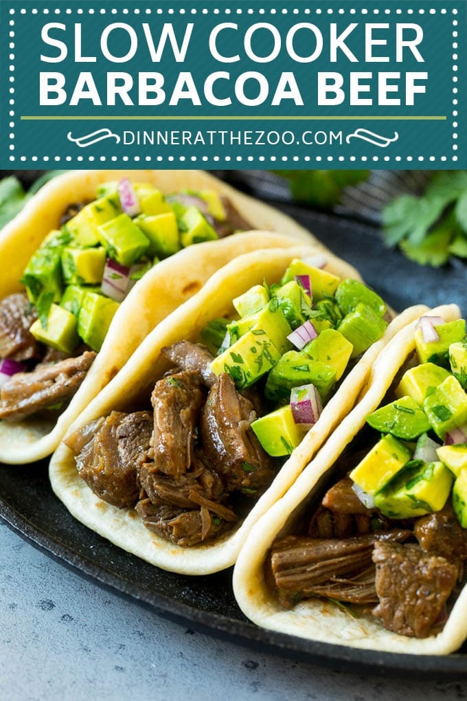 Slow Cooker Barbacoa | Beef Tacos | Crock Pot Beef Tacos #beef #tacos #crockpot #slowcooker #dinner #avocado #uzhal