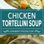Chicken Tortellini Soup #soup #chicken #pasta #tortellini #slowcooker #crockpot #dinner #uzhal
