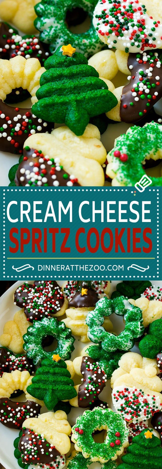 Cream Cheese Spritz Cookie Recipe | Butter Spritz Cookies | Best Spritz Cookies | Holiday Cookies | Christmas Cookies #cookies #christmas #baking #holiday #dessert #uzhal