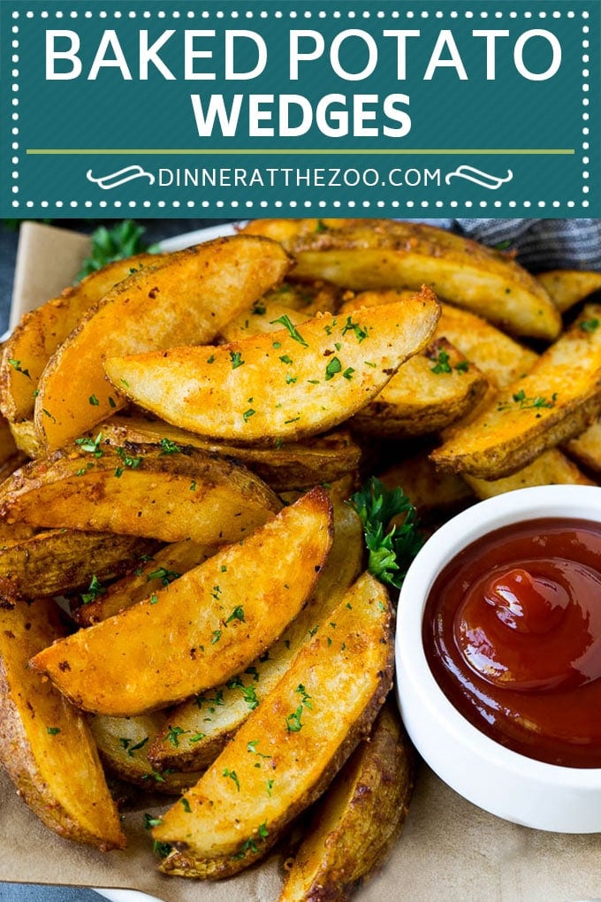 Baked Potato Wedges Recipe | Baked French Fries #potatoes #fries #sidedish #dinner #uzhal