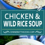 Chicken and Wild Rice Soup Recipe | Creamy Chicken Soup #chicken #rice #soup #bacon #dinner #uzhal