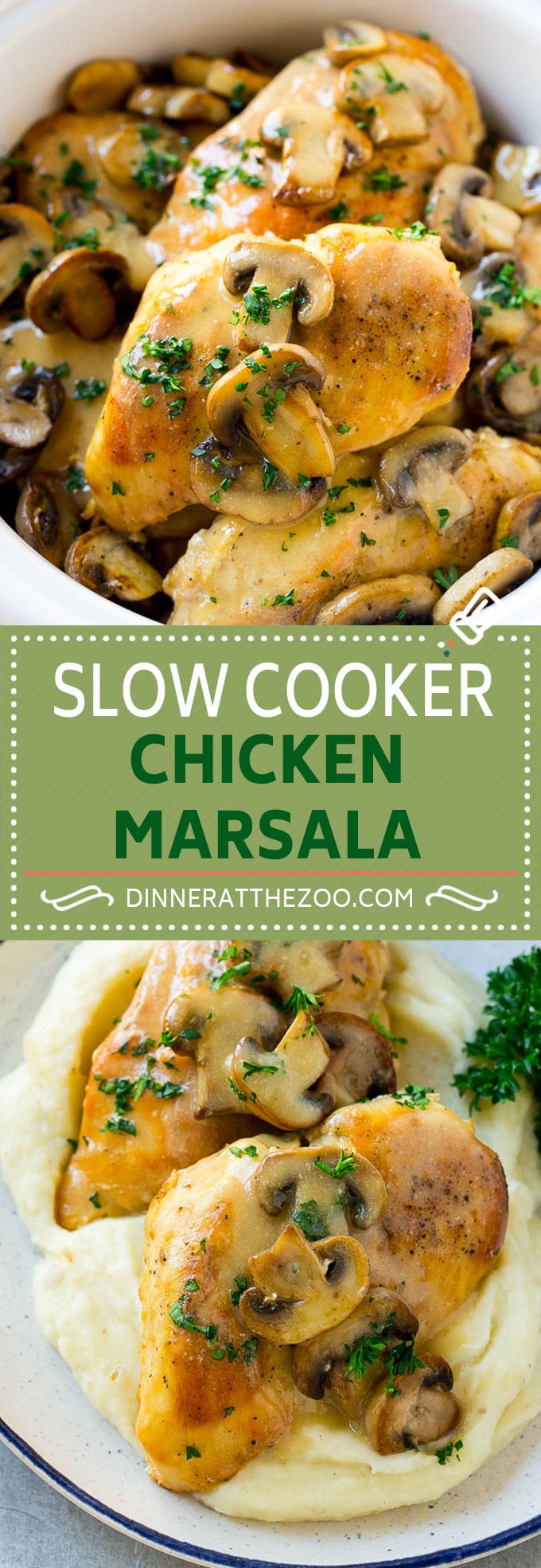 Slow Cooker Chicken Marsala Recipe | Crock Pot Chicken Marsala | Chicken with Mushrooms | Chicken Marsala Recipe #chicken #chickenmarsala #slowcooker #crockpot #dinner #uzhal