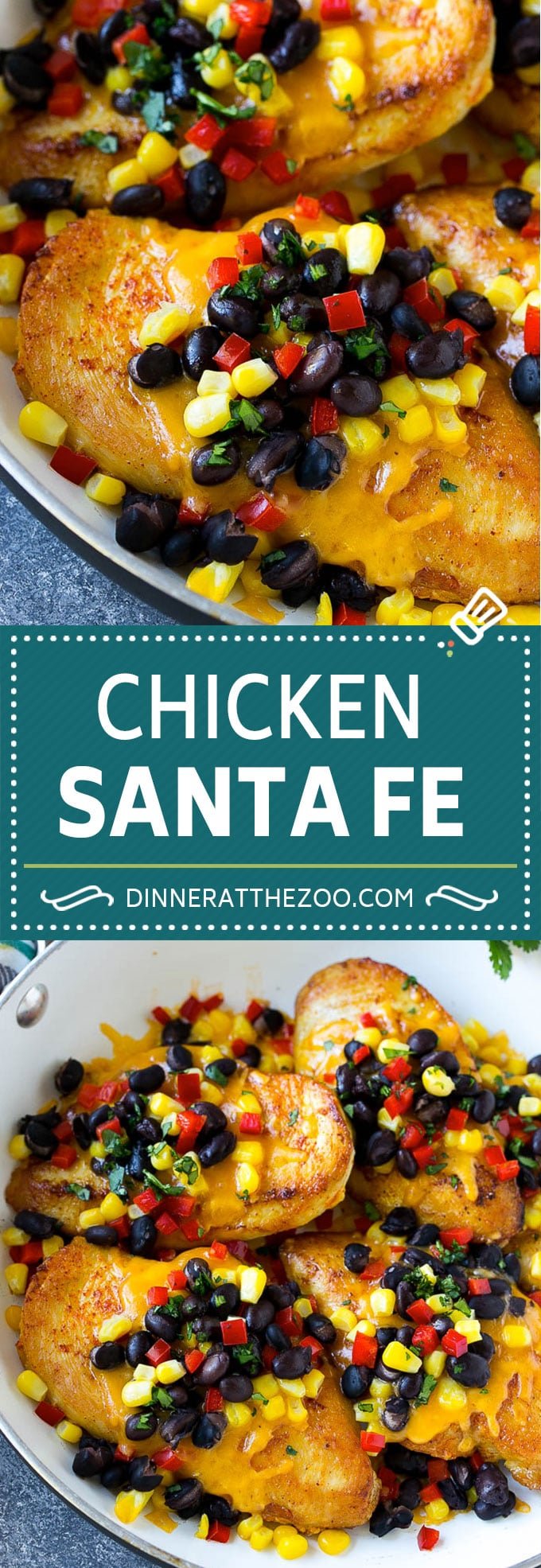 Chicken Santa Fe Recipe | Mexican Chicken | Santa Fe Chicken | Easy Chicken Recipe #chicken #glutenfree #beans #cheese #uzhal
