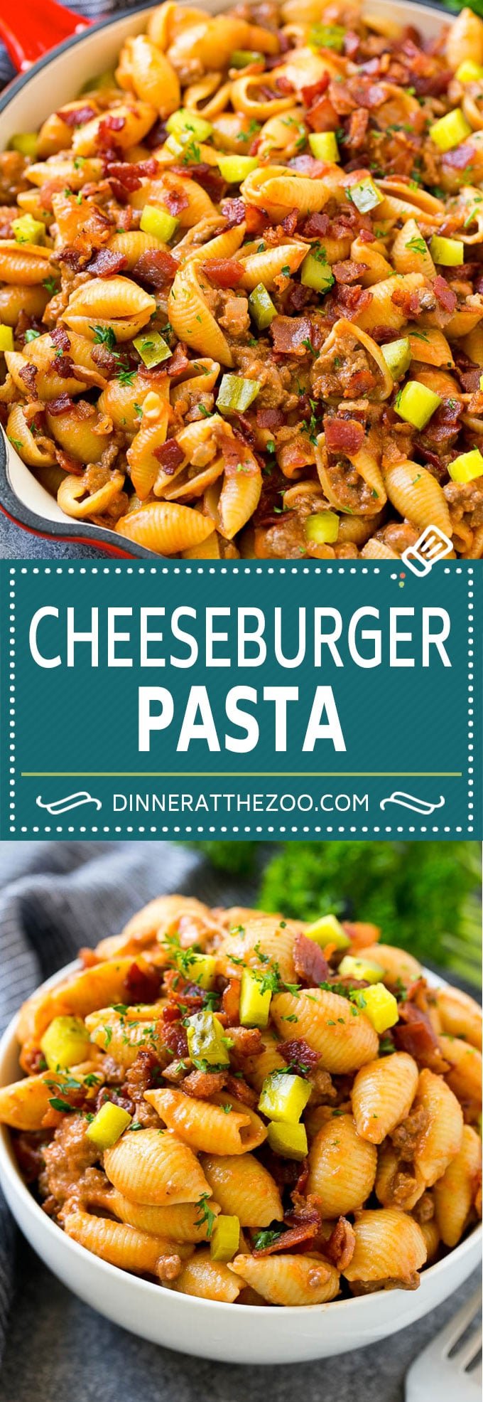 Cheeseburger Pasta | Hamburger Pasta | Ground Beef Pasta #cheeseburger #bacon #pasta #uzhal