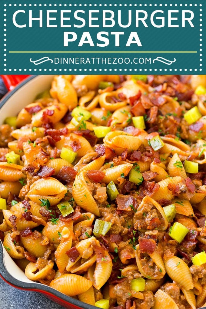Cheeseburger Pasta | Hamburger Pasta | Ground Beef Pasta #cheeseburger #bacon #pasta #uzhal