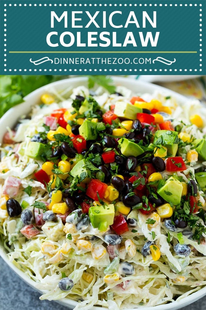 Mexican Coleslaw Recipe | Southwestern Coleslaw | Easy Coleslaw #coleslaw #mexicanfood #salad #uzhal