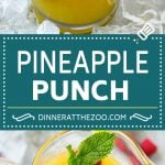 Pineapple Punch Recipe | Sparkling Punch | Fruit Punch | Pineapple Drink #pineapple #drink #uzhal