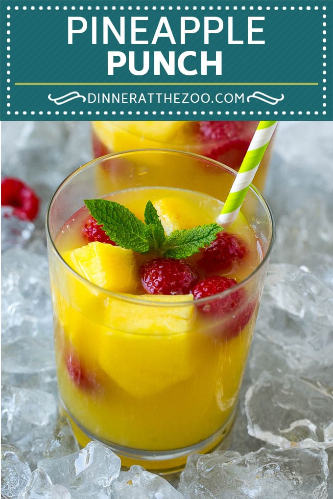 Pineapple Punch Recipe | Sparkling Punch | Fruit Punch | Pineapple Drink #pineapple #drink #uzhal