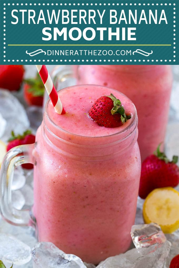 Strawberry Banana Smoothie Recipe | Strawberry Smoothie #strawberry #banana #smoothie #drink #uzhal