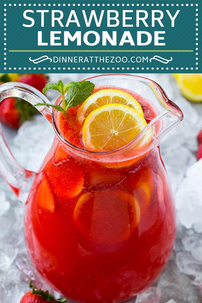 Strawberry Lemonade Recipe | Homemade Lemonade | Strawberry Drink Recipe #lemonade #strawberries #drink #uzhal