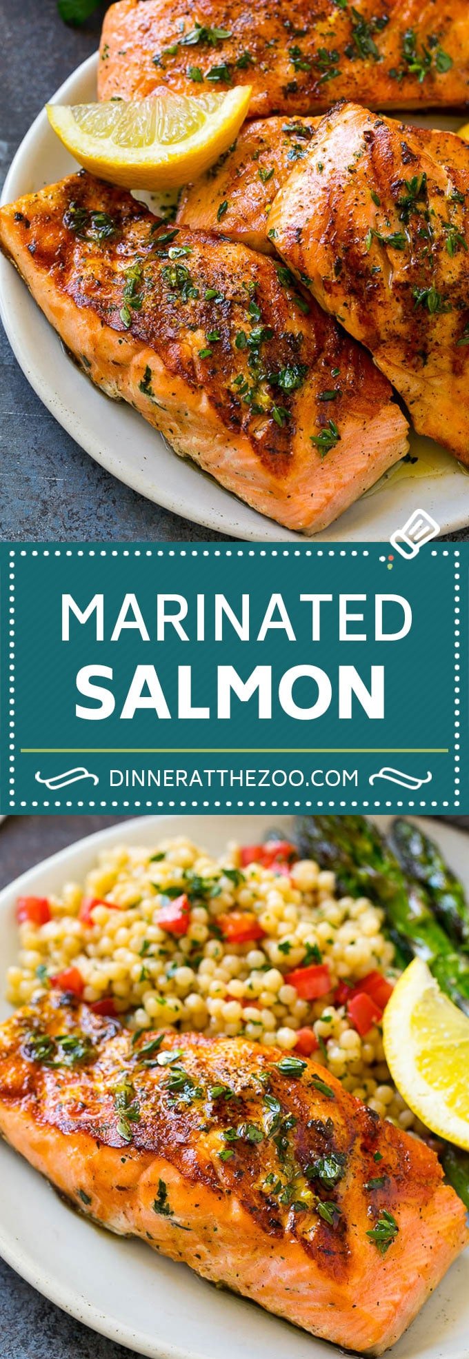 Marinated Salmon Recipe | Grilled Salmon | Garlic and Herb Salmon #salmon #grilling #marinade #fish #dinner #uzhal