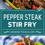 Pepper Steak Stir Fry Recipe | Chinese Pepper Steak | Steak Stir Fry | Beef Stir Fry #steak #peppers #stirfry #chinesefood #uzhal #beef