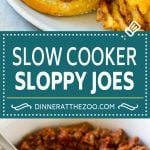 Slow Cooker Sloppy Joes Recipe | Crock Pot Sloppy Joes | Homemade Sloppy Joes #beef #slowcooker #crockpot #sandwich #uzhal
