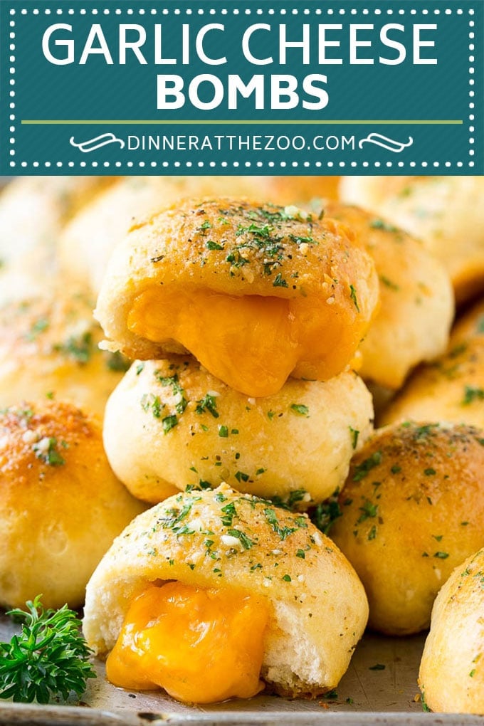 Cheese Bombs Recipe | Garlic Bread | Cheddar Bread #bread #cheese #appetizer #snack #garlicbread #uzhal