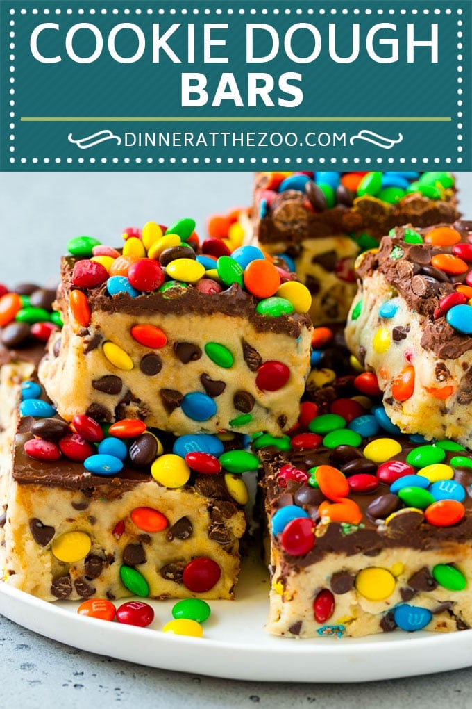 Cookie Dough Bars Recipe | Chocolate Chip Cookie Dough | Cookie Bars #cookiedough #cookies #cookiebars #chocolate #dessert #uzhal