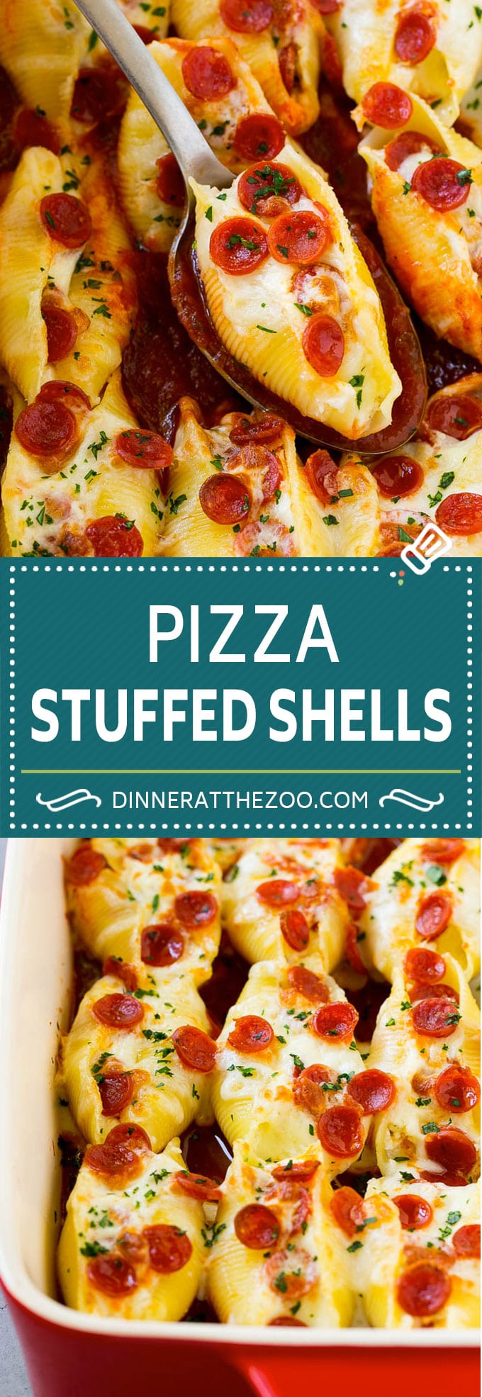 Pizza Stuffed Shells | Stuffed Shells Recipe | Italian Stuffed Shells #pizza #pasta #cheese #pepperoni #dinner #uzhal