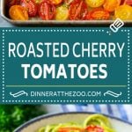 Roasted Cherry Tomatoes Recipe | Roasted Tomatoes #tomatoes #sidedish #glutenfree #cleaneating #healthy #dinner #uzhal
