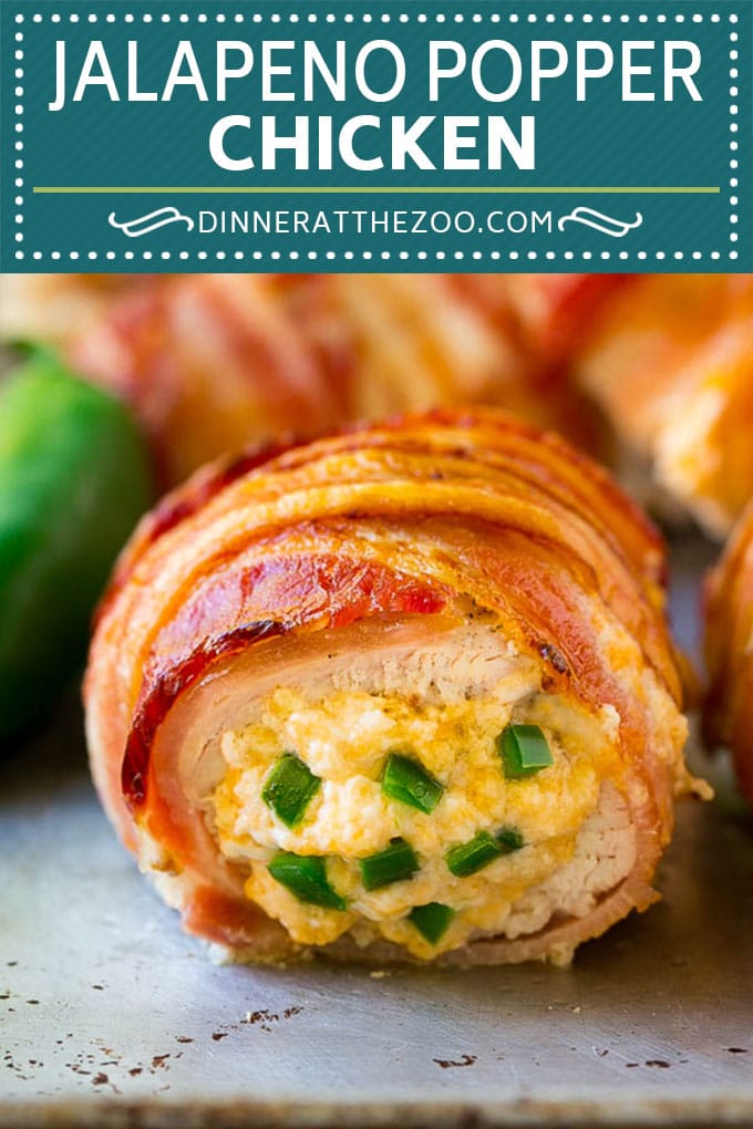 Jalapeno Popper Chicken Recipe | Bacon Wrapped Chicken | Stuffed Chicken | Low Carb Chicken #chicken #lowcarb #keto #bacon #jalapenos #cheese #dinner #uzhal