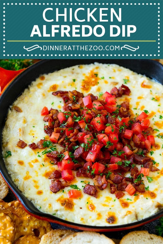 Chicken Alfredo Dip Recipe | Chicken Dip | Cheese Dip #dip #appetizer #chicken #cheese #uzhal