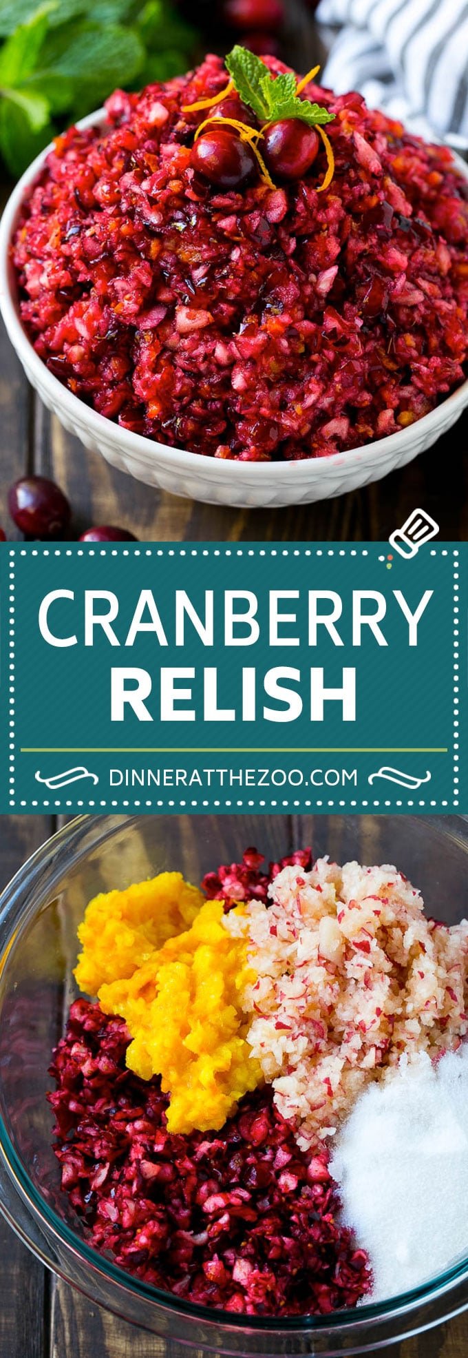 Cranberry Relish Recipe | Cranberry Sauce | Raw Cranberry Relish #cranberry #relish #sauce #thanksgiving #fall #dinner #uzhal