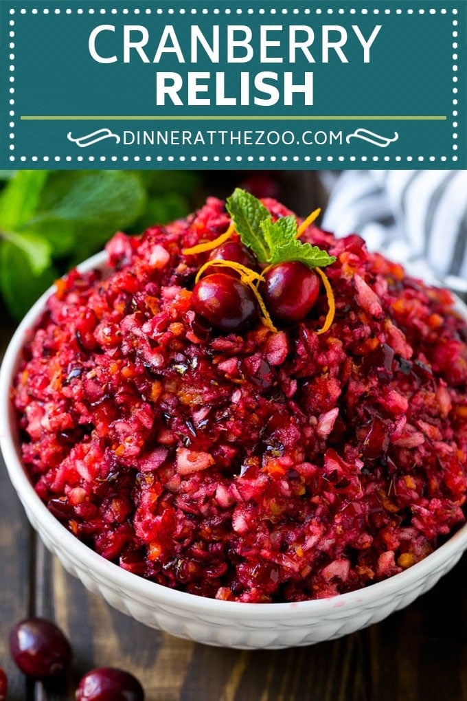 Cranberry Relish Recipe | Cranberry Sauce | Raw Cranberry Relish #cranberry #relish #sauce #thanksgiving #fall #dinner #uzhal