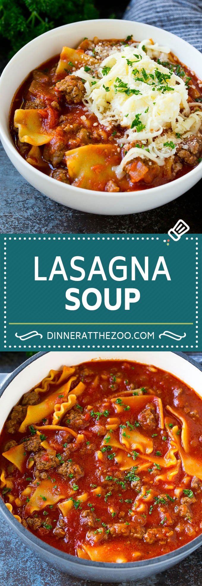 Lasagna Soup Recipe | Italian Soup | Ground Beef Soup #lasagna #pasta #soup #beef #dinner #uzhal #italian